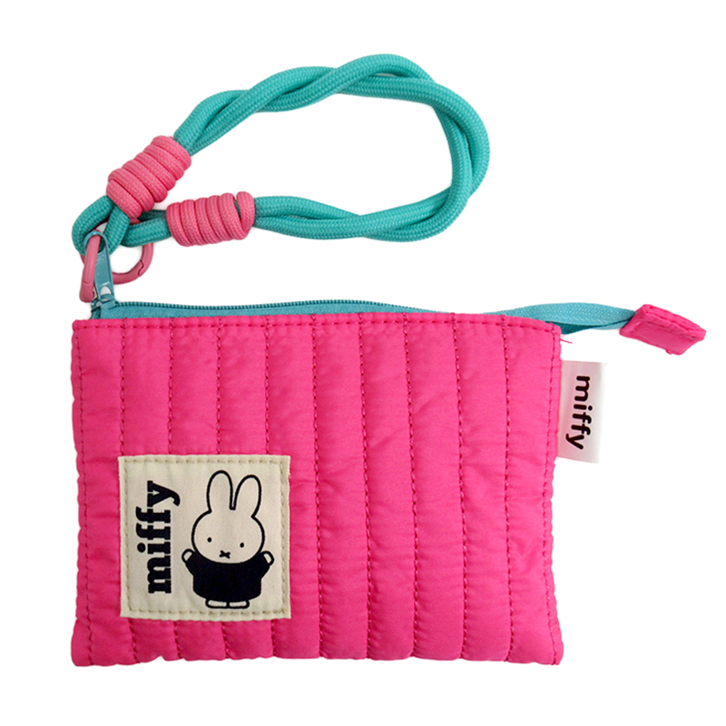 miffy ポップカラーヌビポーチ 横 PK(ミッフィー)